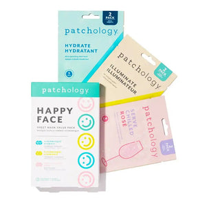 Patchology Happy Face Sheet Mask Kit