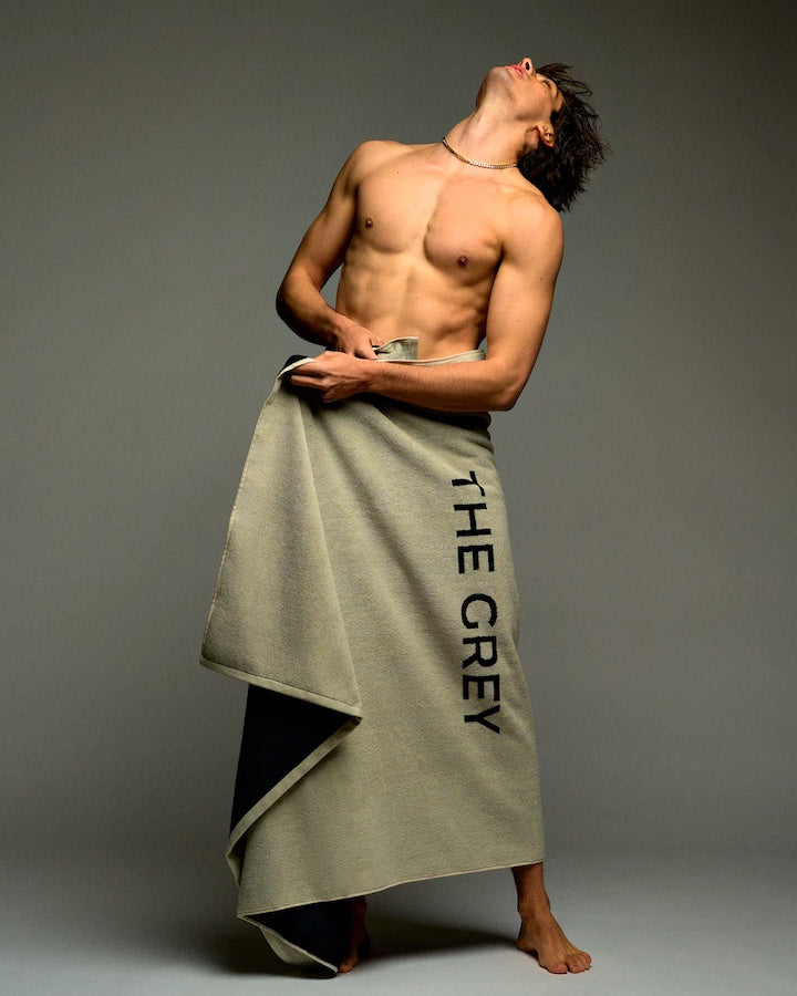 The Grey Large Beach Towel